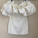 House Of CB  'Selena' Ivory Satin Ruffle Strapless Dress size medium NWOT Photo 3