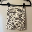 We Wore What  White Grey Toile Bike Shorts Photo 2