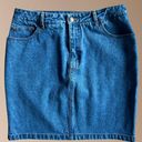 Newport News Vintage  Jeanology Collection 1980s Denim Skirt Size 10 100% Cotton Photo 0