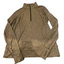 Lululemon  Rush Hour 1/2 Zip Sweatshirt Women Size 10 Heathered Military Green Photo 1