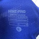 Nike  Pro Cool Training Athletic Workout Racerback Tank Top in Blue Size Large Photo 10