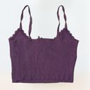 Full Tilt y2k 2000s Purple Lacy Cami Cottagecore Coquette Crop Top Size M Photo 1