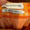 Urban Outfitters EUC  Orange Yellow Plaid Flare Pull On Pants Womens Small Photo 2