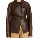 Vince  100% Lamb Leather Safari Jacket in Brown, Size M New w/Tag Retail $1495 Photo 0