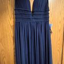 Jovani Long Navy Blue Dress Photo 0