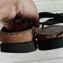 Buckle Black Mephisto Helen toe leather strap Sandals   women's 9 Photo 4