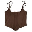 White Fox Boutique  - Double Strap Bustier Corset Top in Brown Photo 0