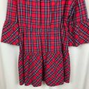 Draper James  Red Angie Plaid Avery Shirt Dress Sz.L Photo 13