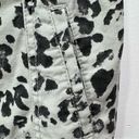 Dolled Up  Gray and Black Animal Print Denim Vest Size Small Photo 5