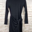 l*space L* Corinne Dress in Black Ribbed Long Sleeve Small NWT Long Sleeve Photo 0