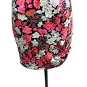 Cinq à Sept  Whitney Floral Print Slip Dress Black Pink Size 8 Photo 3