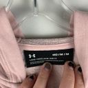 Under Armour Rival Loose Pastel Pink White Logo Full Zip Fleece Jacket Medium M Photo 5