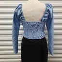 Topshop  Blouse Womens Size 4 Cropped Off Shoulder Halter Neck Open Back Top Photo 4