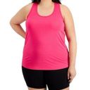 Ideology New ID 
Plus Size Textured Tank Top Pink 2X Photo 0