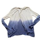 Banana Republic  White and Blue Ombré Split Back Lightweight Sweater Photo 5