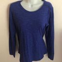  Blue LS Columbia Athleisure Comfy Outdoor Hiking Camping Top Sz. M Photo 0