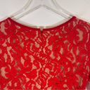 Ruby ERIN Erin Fetherston Lace 3/4 Sleeve Dress,  Red Ling Sleeve Size 0 Photo 7