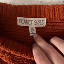 Planet Gold Block Stripe Cropped Sweater Photo 1