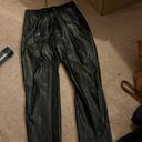 Bar III  black faux leather pants M Photo 2