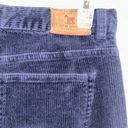 Ralph Lauren Lauren  Women's Corduroy Pants Size 4 Navy Blue Straight Leg Button Photo 4