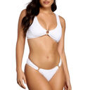 Cabana Del Sol  Women’s White Smocked Bikini Bottoms Size Large NWT Photo 8