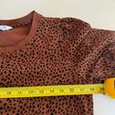 Nine West  || Women’s Balloon Short Sleeve Blouse Animal Print Medium Photo 4