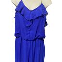 L8ter Cobalt blue Romper pants jumpsuit golden chain strap women size M Photo 1