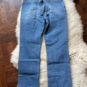 Vintage Express Bikini Cut Bare Back straight leg denim 90s all cotton denim Blue Size 27 Photo 3