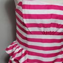 Lilly Pulitzer  Maybell Pink/White Short Barbiecore Stripe Strapless Dress Size 8 Photo 2