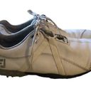 FootJoy FJ Women’s White Leather Golf Shoe Size 10.5 Spikes Lace Up 55141 Sporty Photo 0