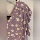 Sanctuary Excellent Condition,  Lilac Floral Blouse w/ Flutter Sleeves, Size XL Photo 2