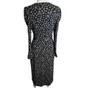 Ann Taylor  Black Giraffe Print Matte Jersey
Wrap Dress black gray Sz 4 Photo 1