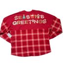 Disney NWT  Mickey Mouse Holiday Plaid Spirit Jersey in Red Seasons Greetings XXL Photo 10