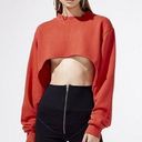 frankie's bikinis Aiello Cropped Swerve Cut Out Sweatshirt Photo 0