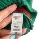 Holiday Time  Green Multicolor Christmas Santa Ugly Knit Sweater Women Sz XXL Photo 8