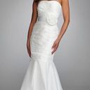 Oleg Cassini  taffeta mermaid gown in white NWT size 8 Photo 8