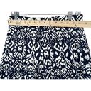 Ralph Lauren  LRL Pants Womens S Blue White Ikat Wide Leg Stretch Jersey Knit Photo 4