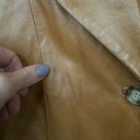 Vera Pelle VTG  Camel Brown Leather Jacket Lined Womens 44 (US Small / Medium) Photo 2