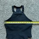 Alo Yoga Alo black ribbed cropped halter top size XS Photo 5