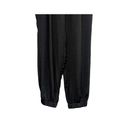 ZARA  Trf Tapered Elastic Drawstring Waist Harem Pant Pockets Sheer M Black Photo 3