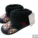 Muklucks MUK LUKS Sherpa Fold Over Cuff Memory Foam Slipper Booties NEW Size Small Photo 1