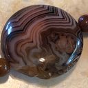 Onyx NEW Brown  Agate Necklace Photo 3