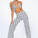 Princess Polly Black and White Latiana Floral Checkerboard Pants + Top Set 8 Photo 3