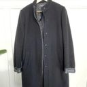 Vince Wool Blend with Lamb Leather Coat Stand Up Collar Size 6 Photo 2