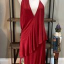 Reiss  Xena Cocktail Dress Dark Red Womens 10 Photo 7