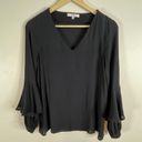 Ro & De  | Bell Sleeve Blouse Size Small Black Photo 1