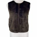 Banana Republic Dark Brown Faux Fur Fleece Vest Photo 0