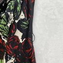 Jonathan Martin  tank top Women M Red Rosed Lace Floral Cowl Neck Sleeveless Photo 3