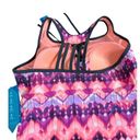 Free Country  Tankini Swimsuit Top Size L (10-12)  New Cantaloupe Photo 4