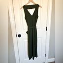 CROSBY by Mollie Burch Green Waist Tie Peaches Jumpsuit - size S Photo 5